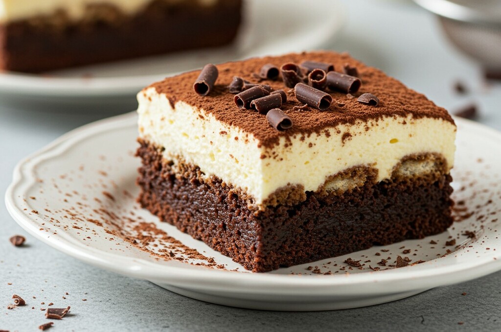 Brownie tiramisu