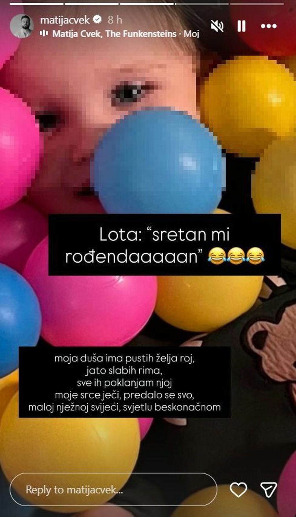 Matija Cvek na Instagramu