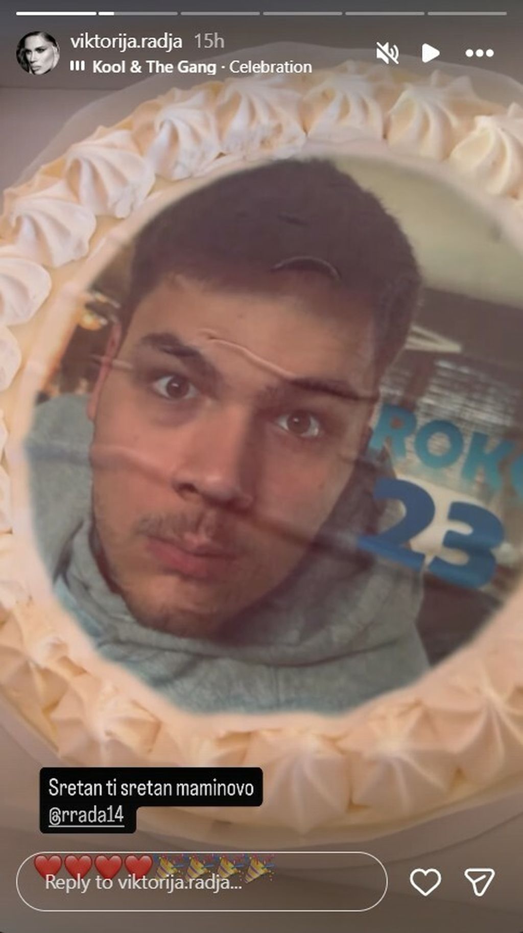 Viktorija Rađa na Instagramu