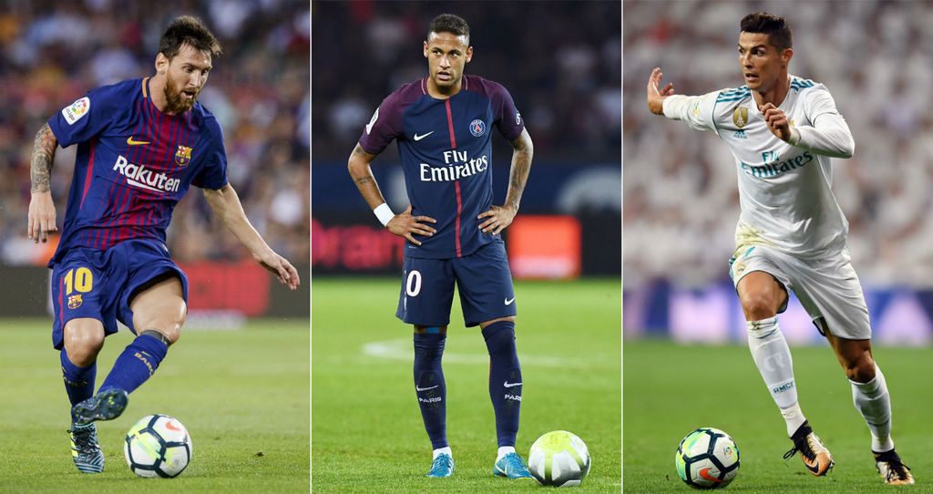 Lionel Messi, Neymar i Cristiano Ronaldo (Foto: AFP)