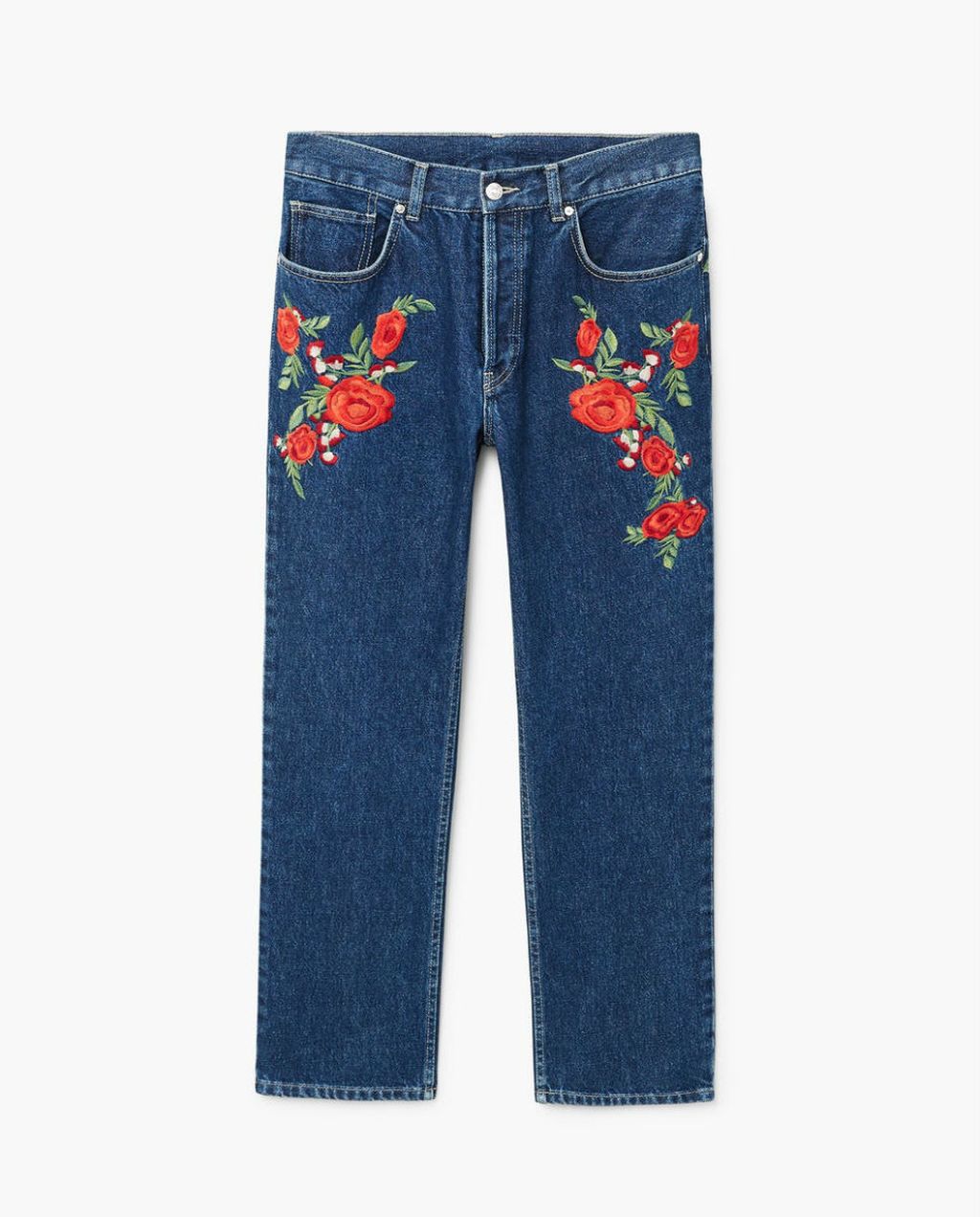 Traperice srednje visine struka i ravnih nogavica na sniženju - 6