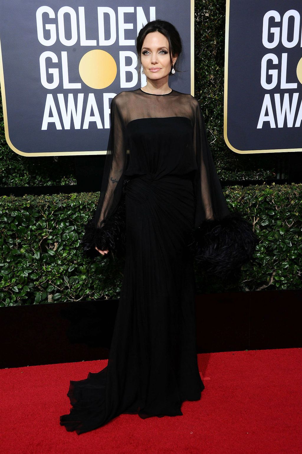 Angelina Jolie zablistala je u crnoj Atelier Versace haljini (Foto: Profiemdia)