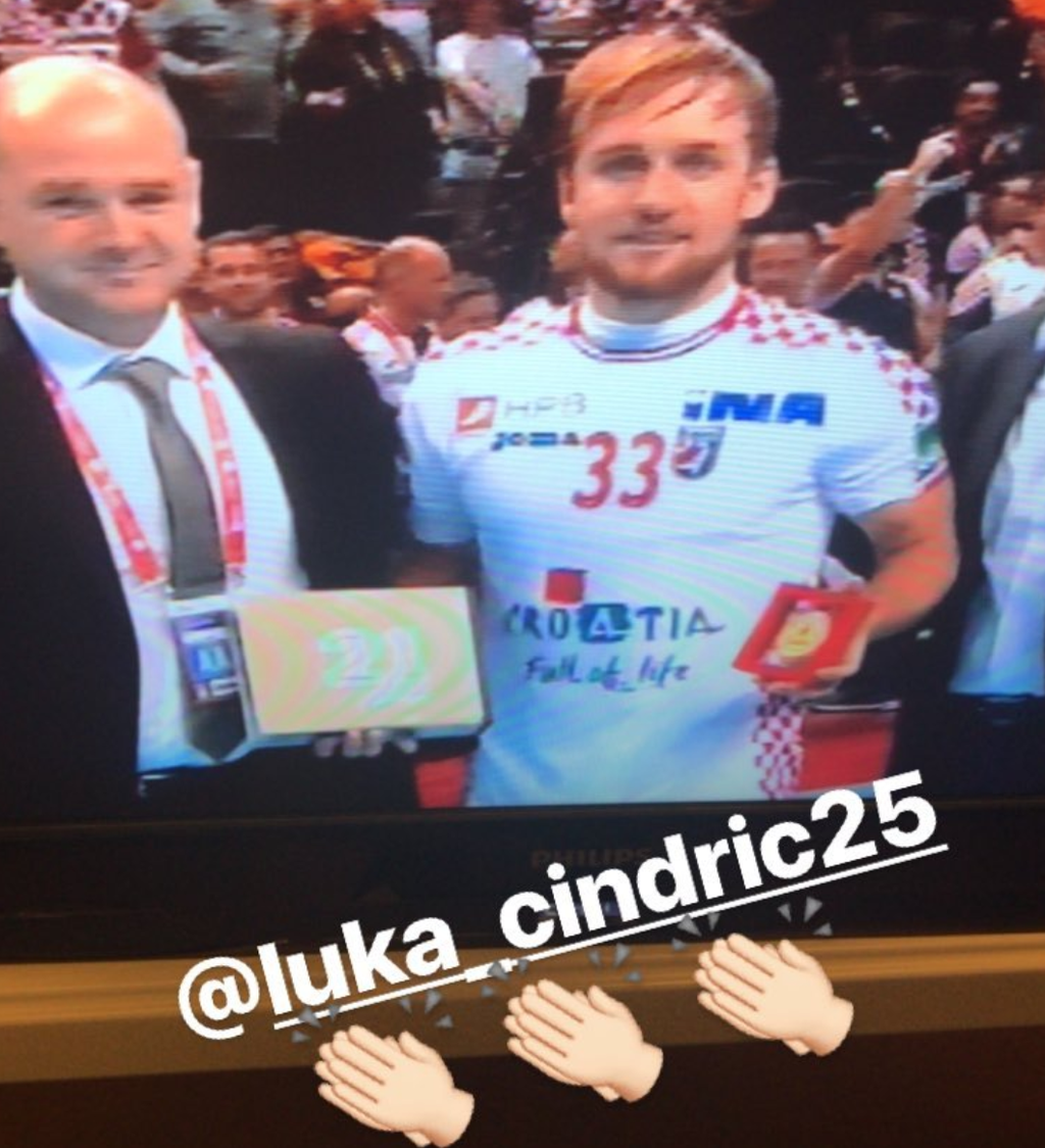 Duvnjak posebno istaknuo Cindrića (Screenshot Instagram)