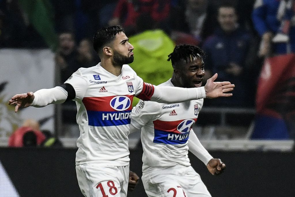 Fekir slavi pogodak (Foto: AFP)