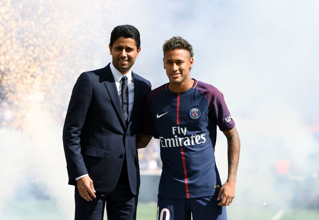Nasser Al-Khelaifi i Neymar (Foto: AFP)