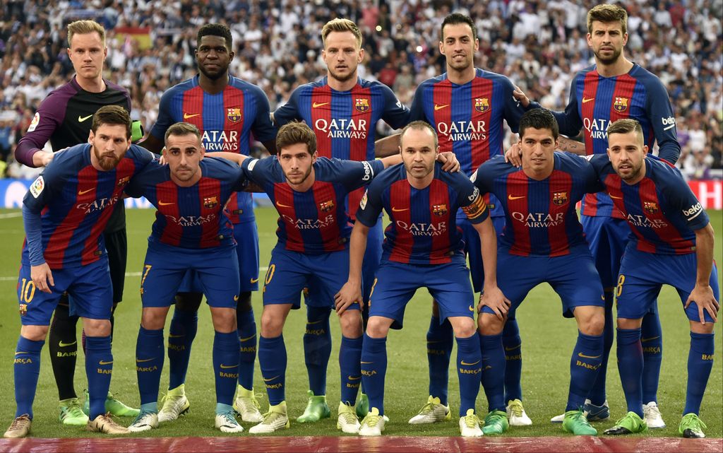 Momčad Barcelone (Foto: AFP)