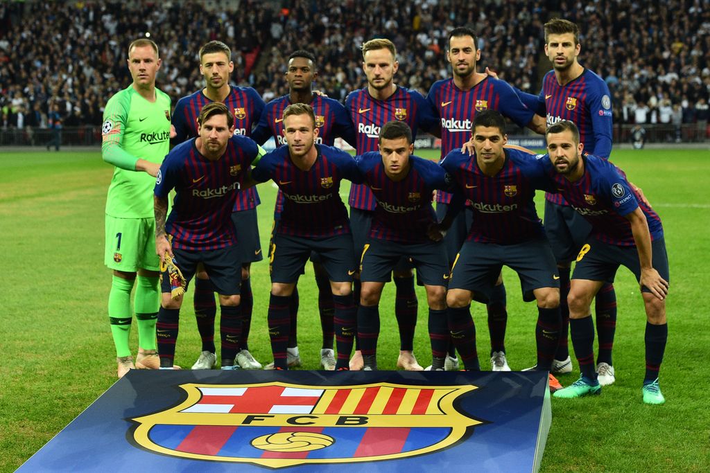 Momčad Barcelone (Foto: AFP)