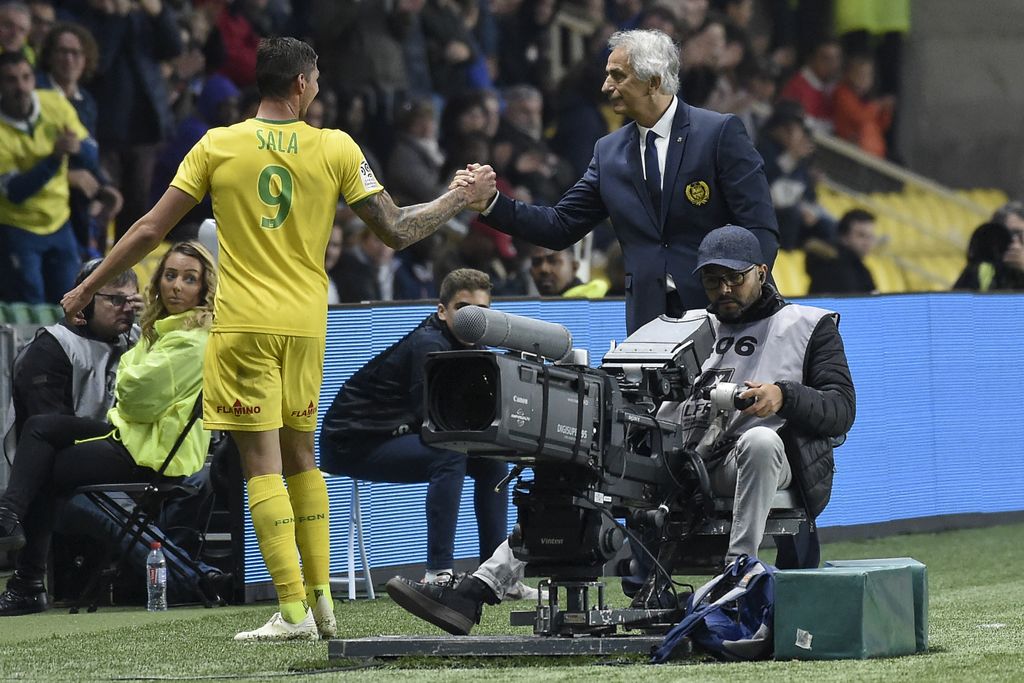 Emiliano Sala i Vahid Halilhodžić (Foto: AFP)