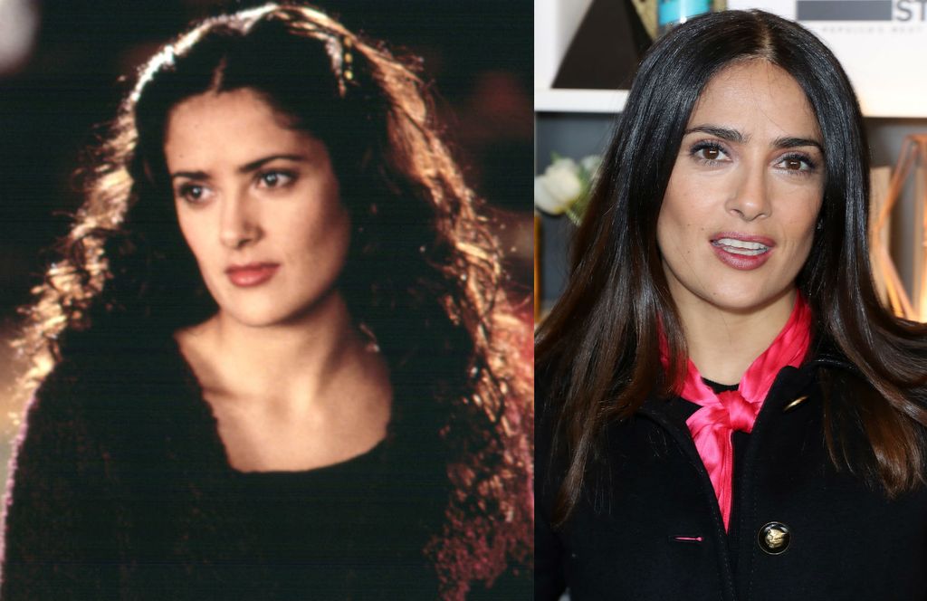 Salma Hayek ima kovrčavu kosu te ju uglavnom pegla