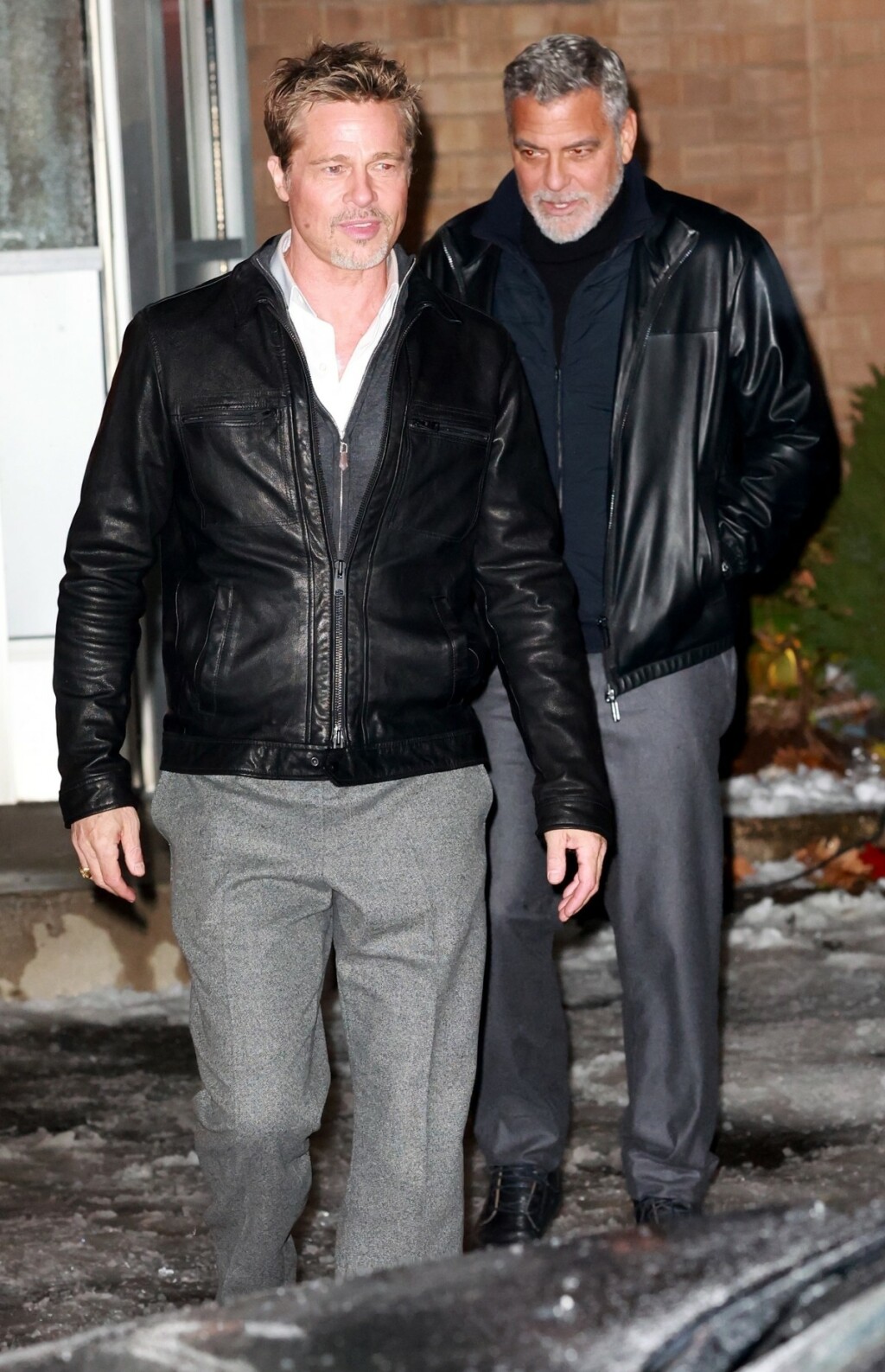Brad Pitt i George Clooney na setu svog novog zajedničkog filma
