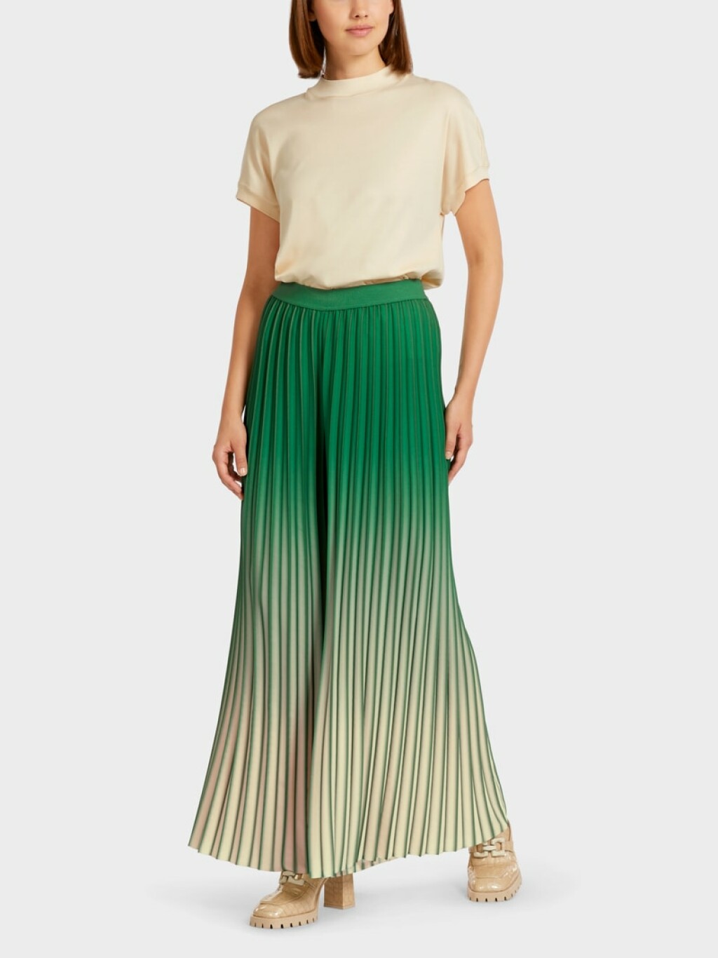 Palazzo plisirane hlače brenda Marc Cain - 3