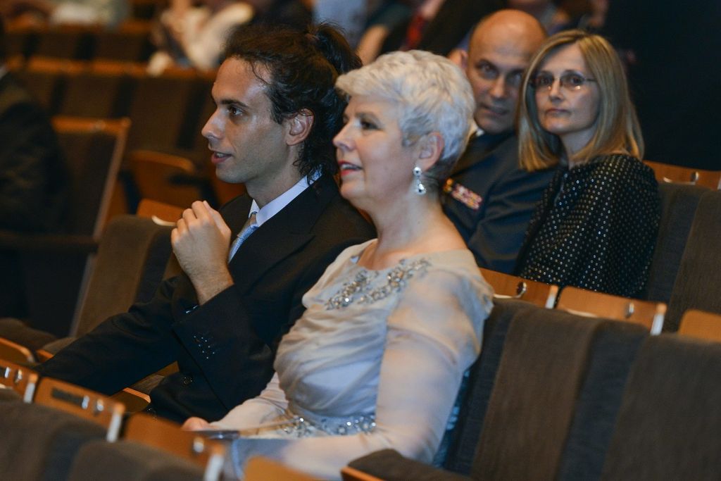 Jadranka Kosor sa sinom Lovrom Škopljancem