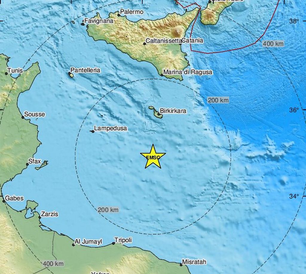 Potres u Sredozemnom moru