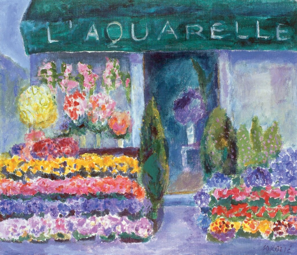 L'Aquarell, ulje na platnu 1990.