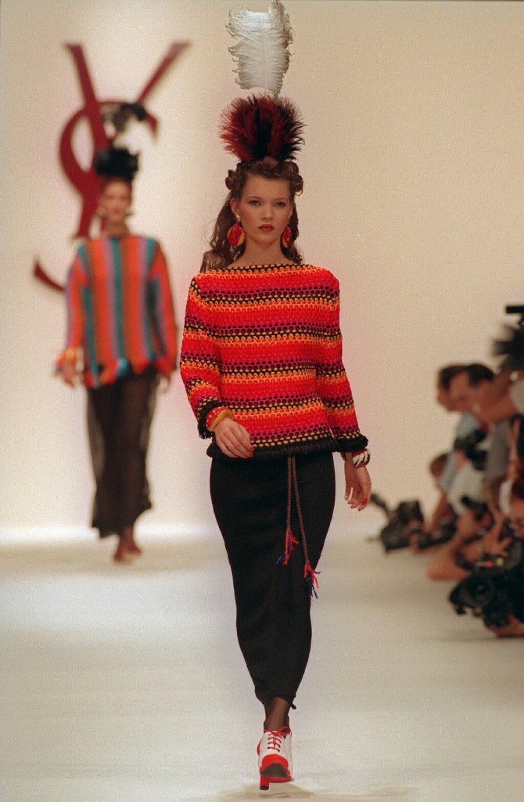 Kate Moss 1993. na reviji modne kuće Saint Laurent