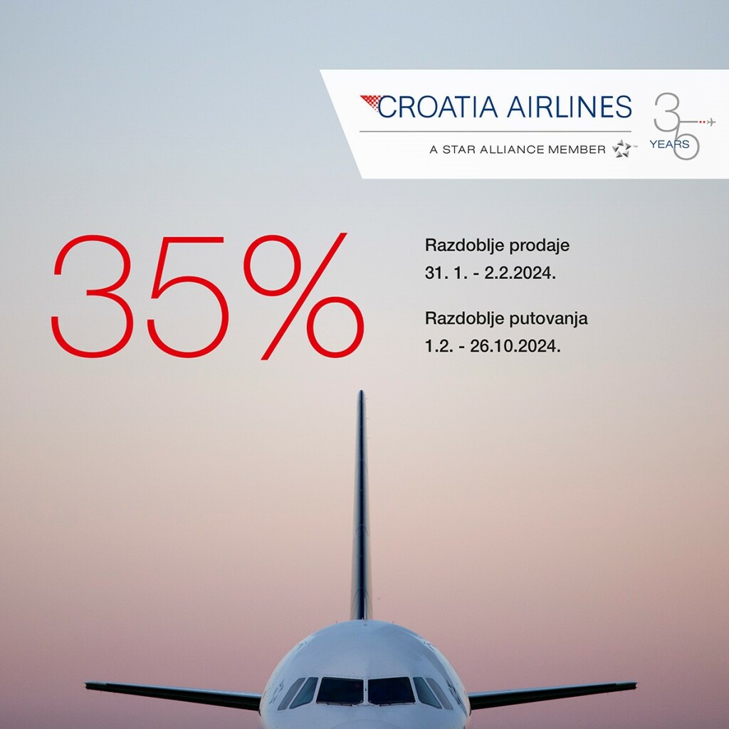 Croatia Airlines časti za svoj rođendan