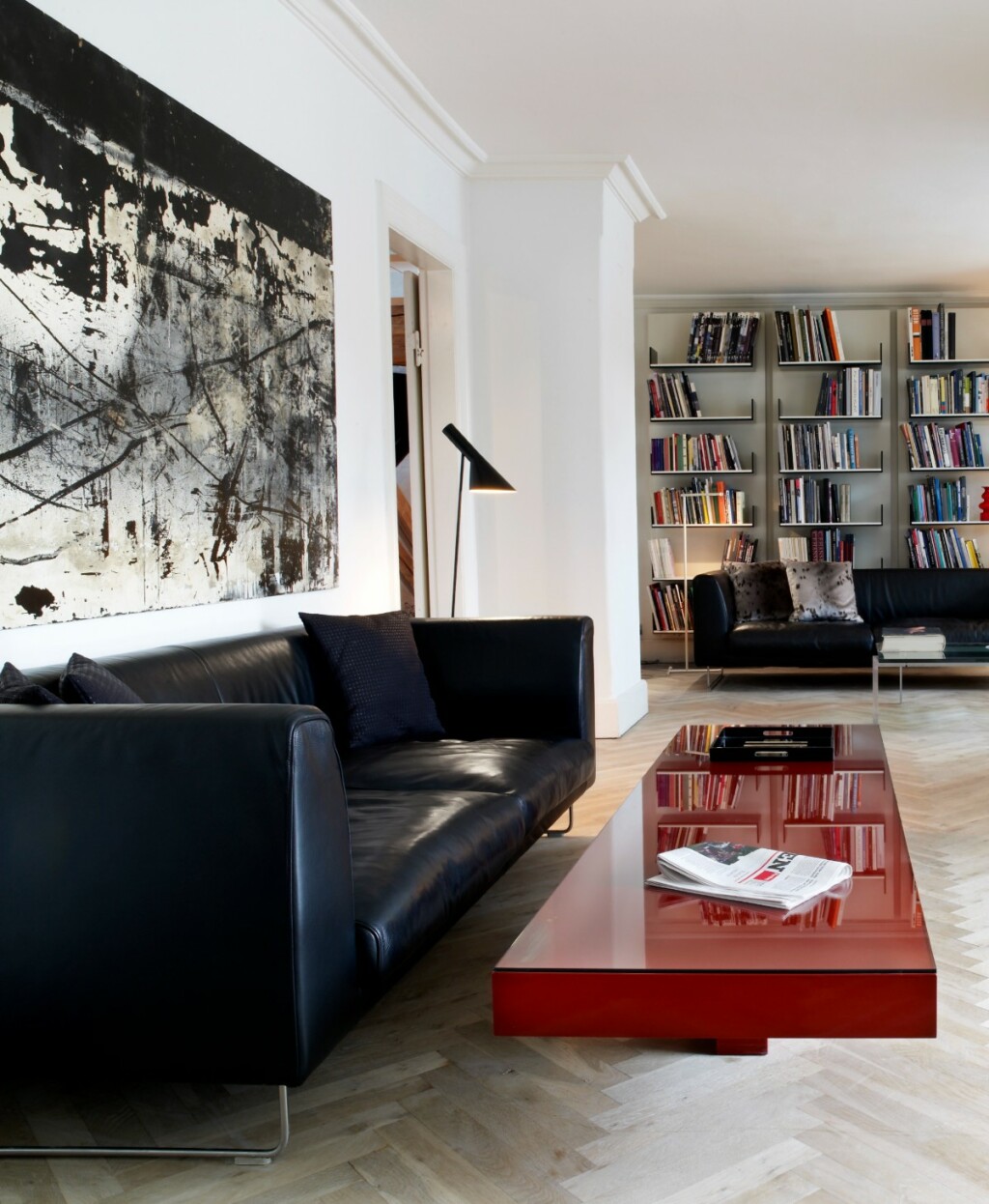 Crna boja u uređenju dnevnog boravka - 2