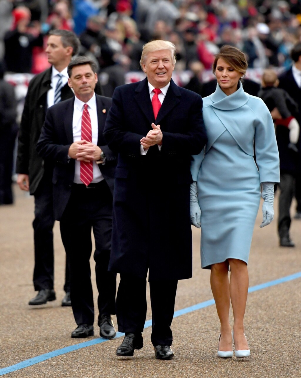 Melania Trump i Donald Trump na inauguraciji 2017.