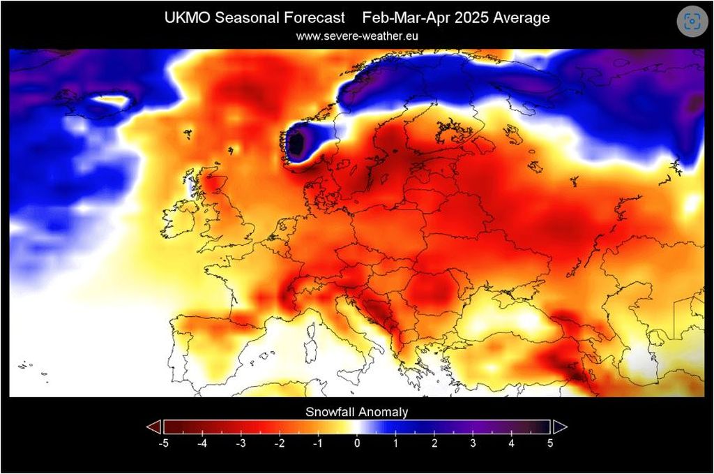 Prognoza za proljeće prema ECMWF modelu