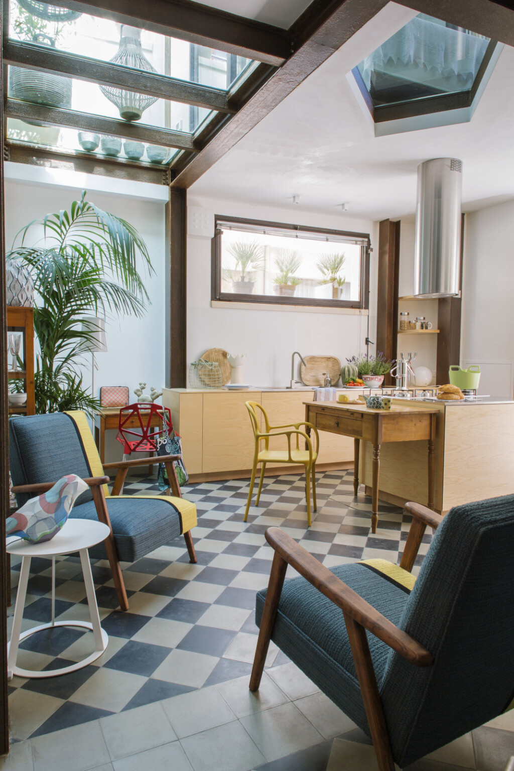 Uzorak šahovnice u interijeru