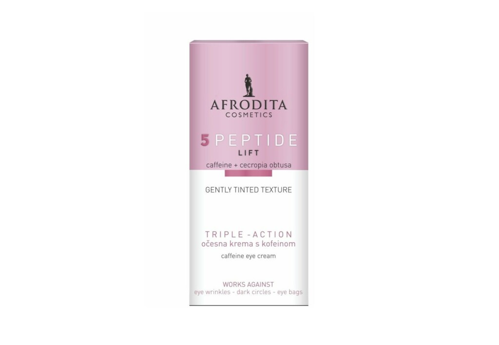 Afrodita 5 peptide lift triple action krema za područje oko očiju s kofeinom, 26,99 eura