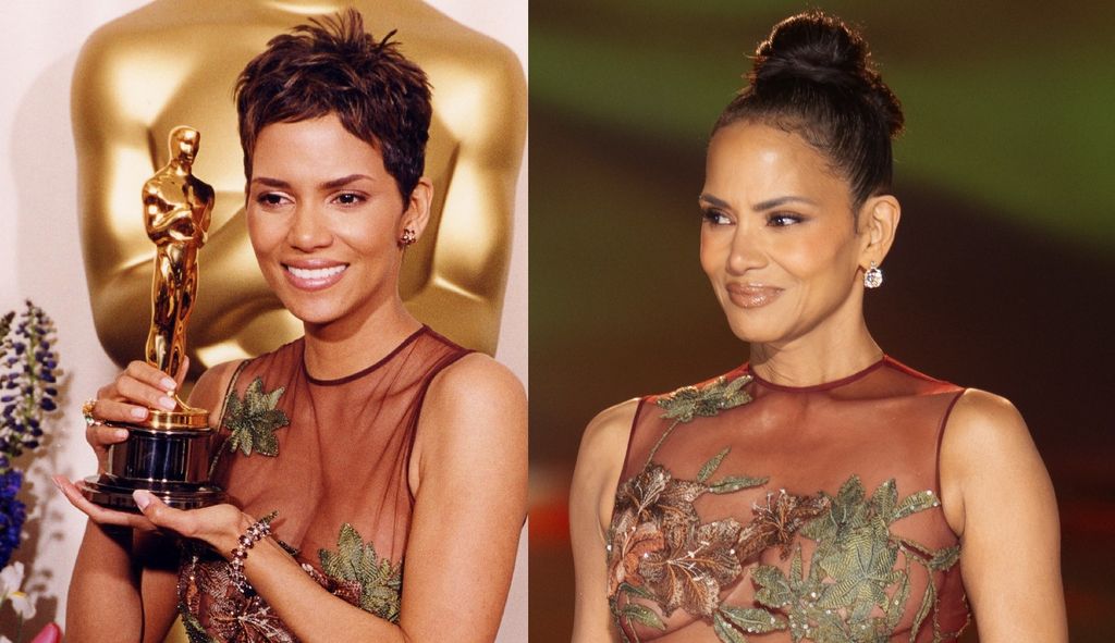 Halle Berry 2002. i 2024. godine u istoj haljini s potpisom Elieja Saaba