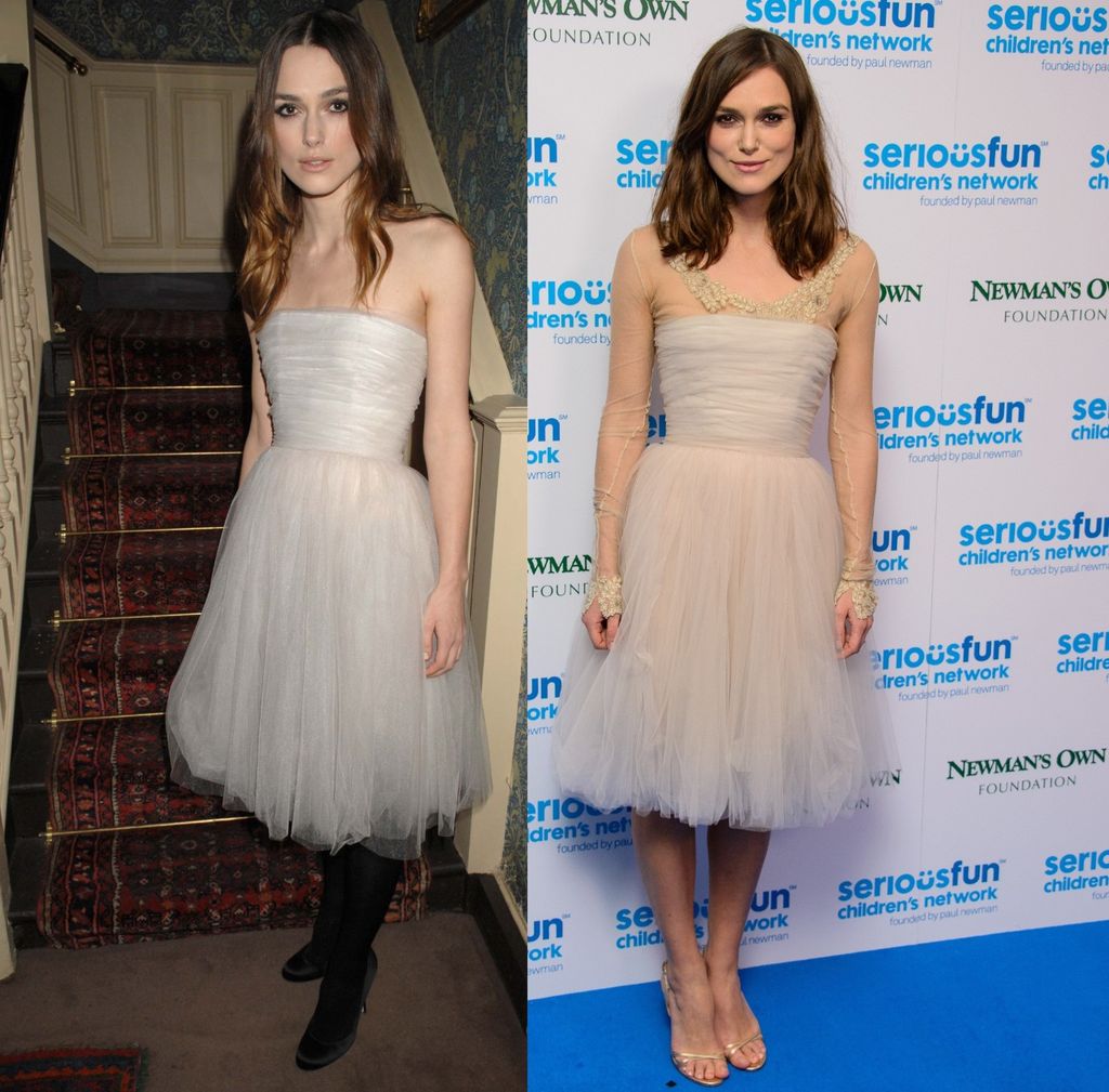 Keira Knightley u Chanelovoj haljini 2008. i 2013. godine