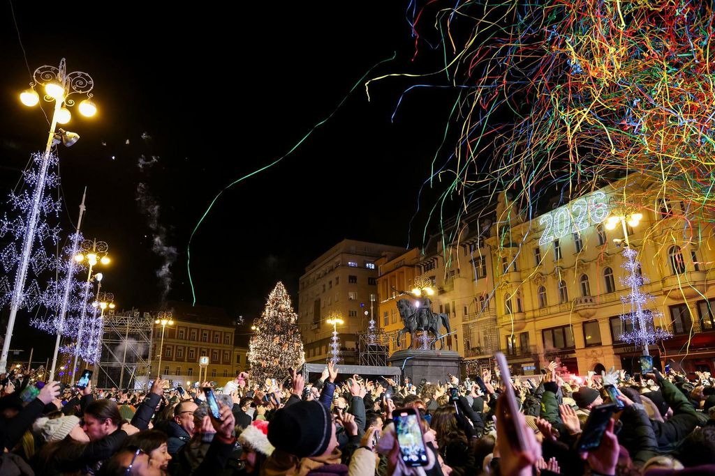 Doček Nove godine 2026. u Zagrebu - 2