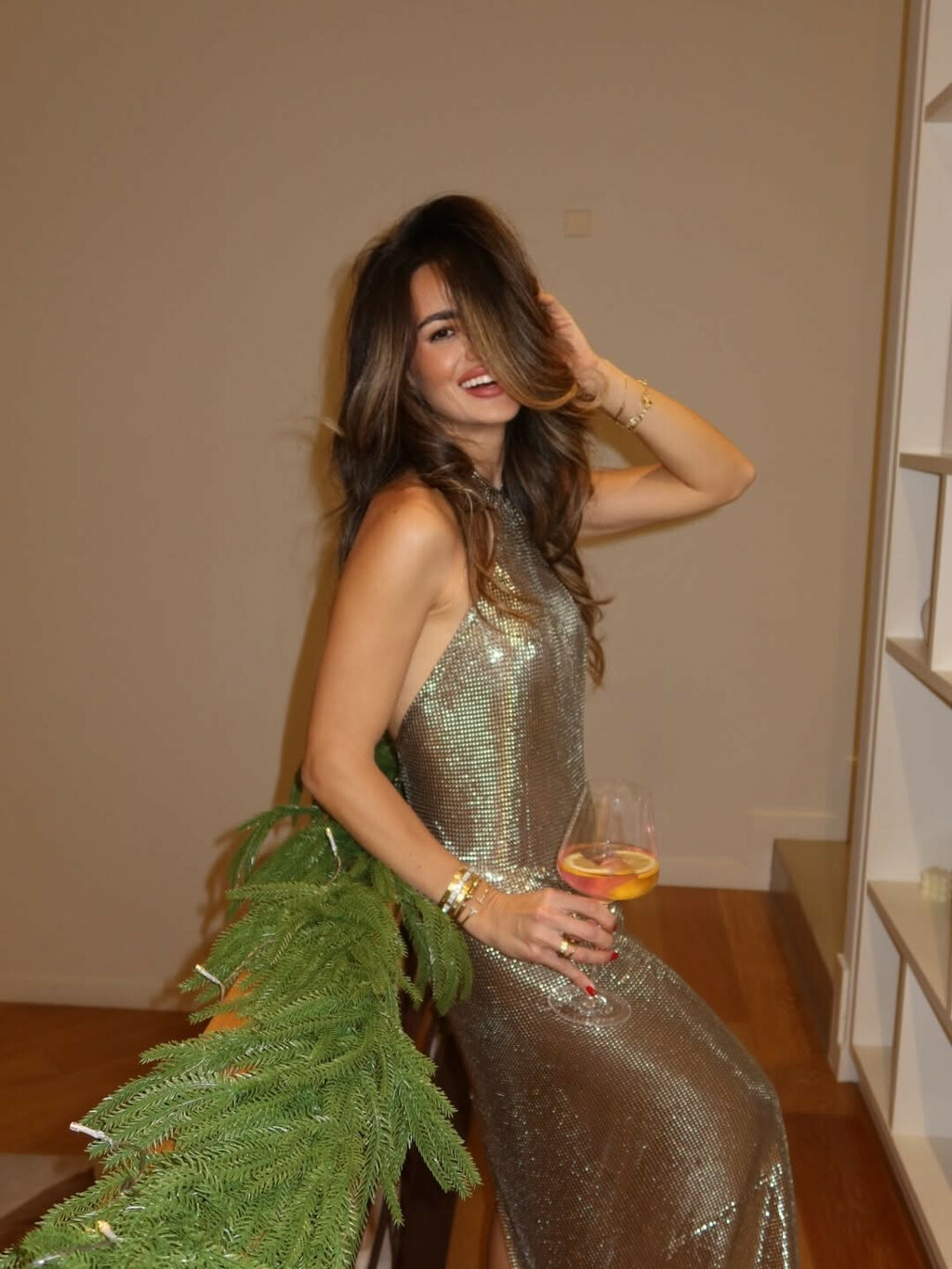 Adriana Ćaleta-Car u svjetlucavoj haljini na dočeku 2026. godine