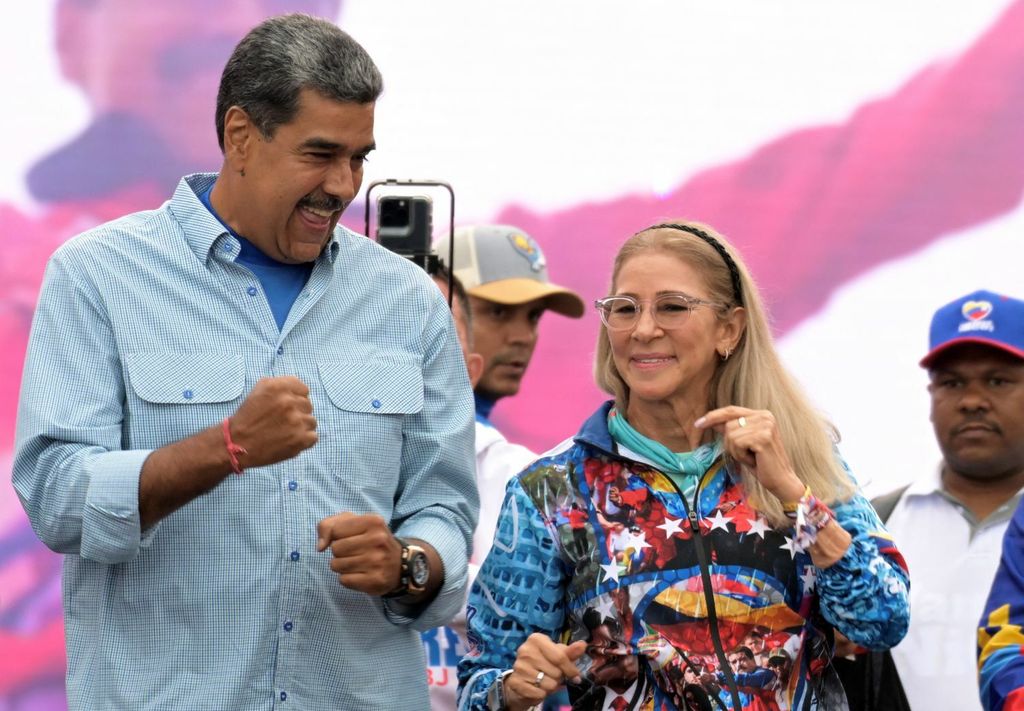 Nicolás Maduro i supruga