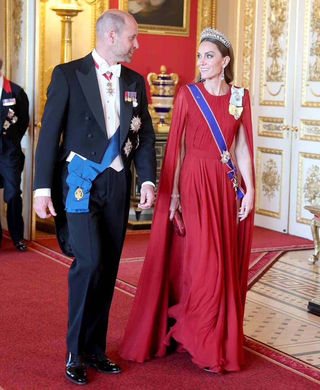 Catherine Middleton u crvenoj Givenchy haljini