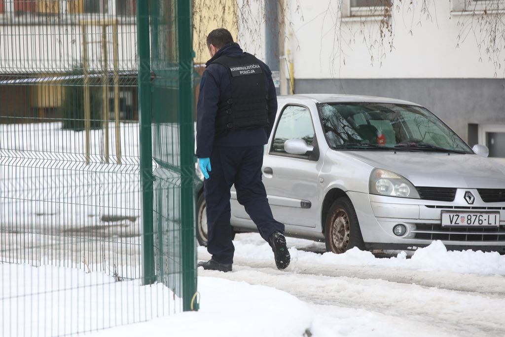 Krv na zgradi u Varaždinu