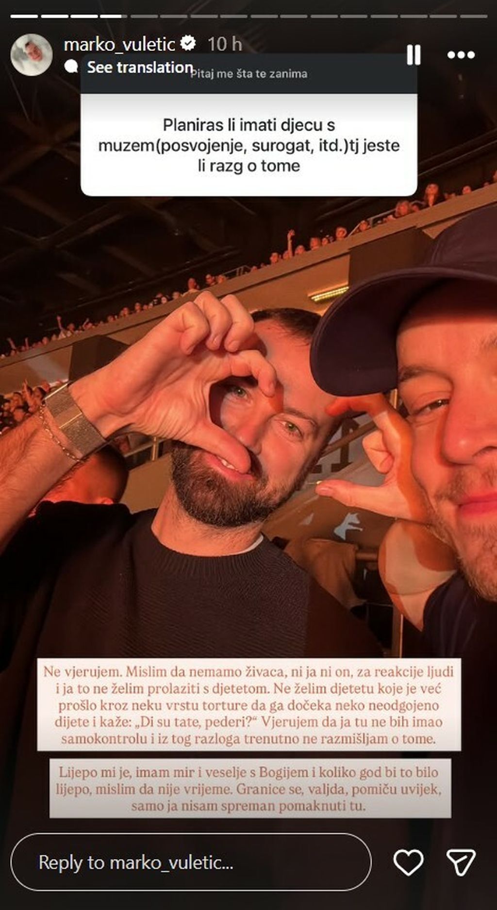 Marko Vuletić na Instagramu