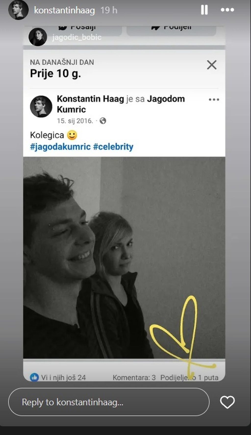 Konstantin Haag na Instagramu