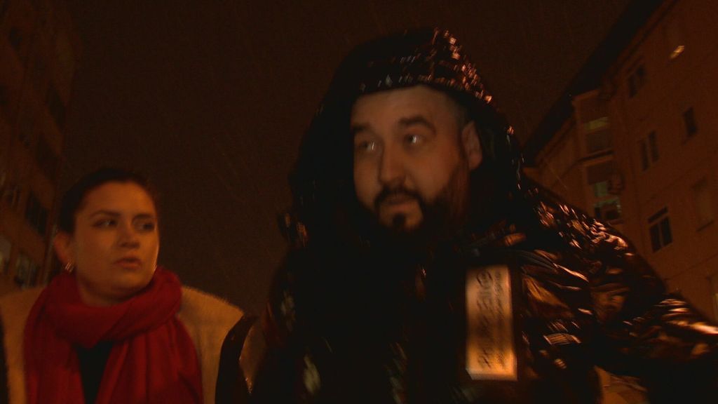 Bruno Ljubić i reporterka Dnevnika Nove TV Tea Johmann Nitraj