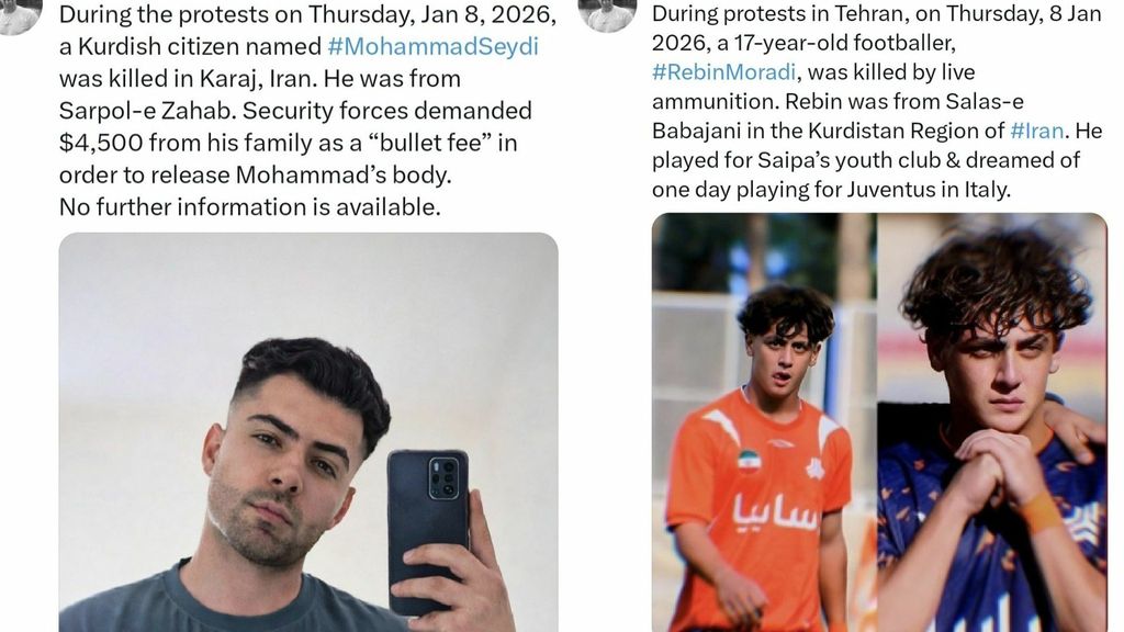 Ubijeni u prosvjedima u Iranu