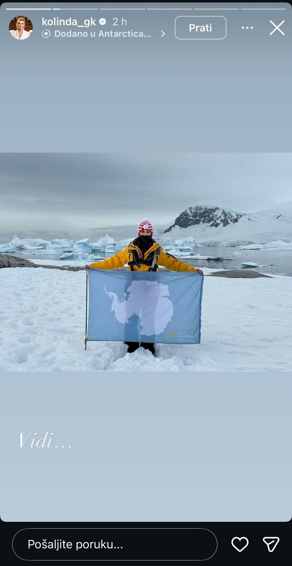 Kolinda Grabar-Kitarović na Antarktici - 2