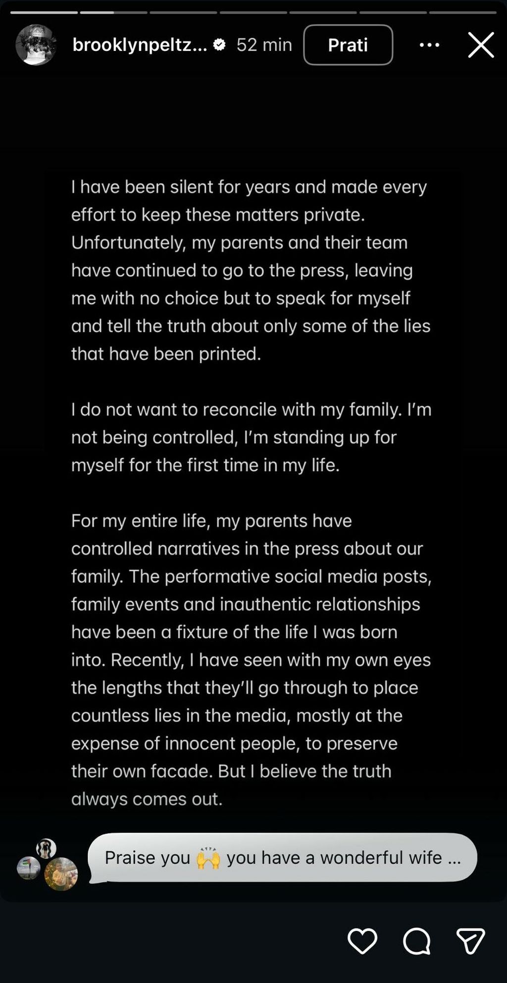 Brooklyn Peltz Beckham na Instagramu - 2