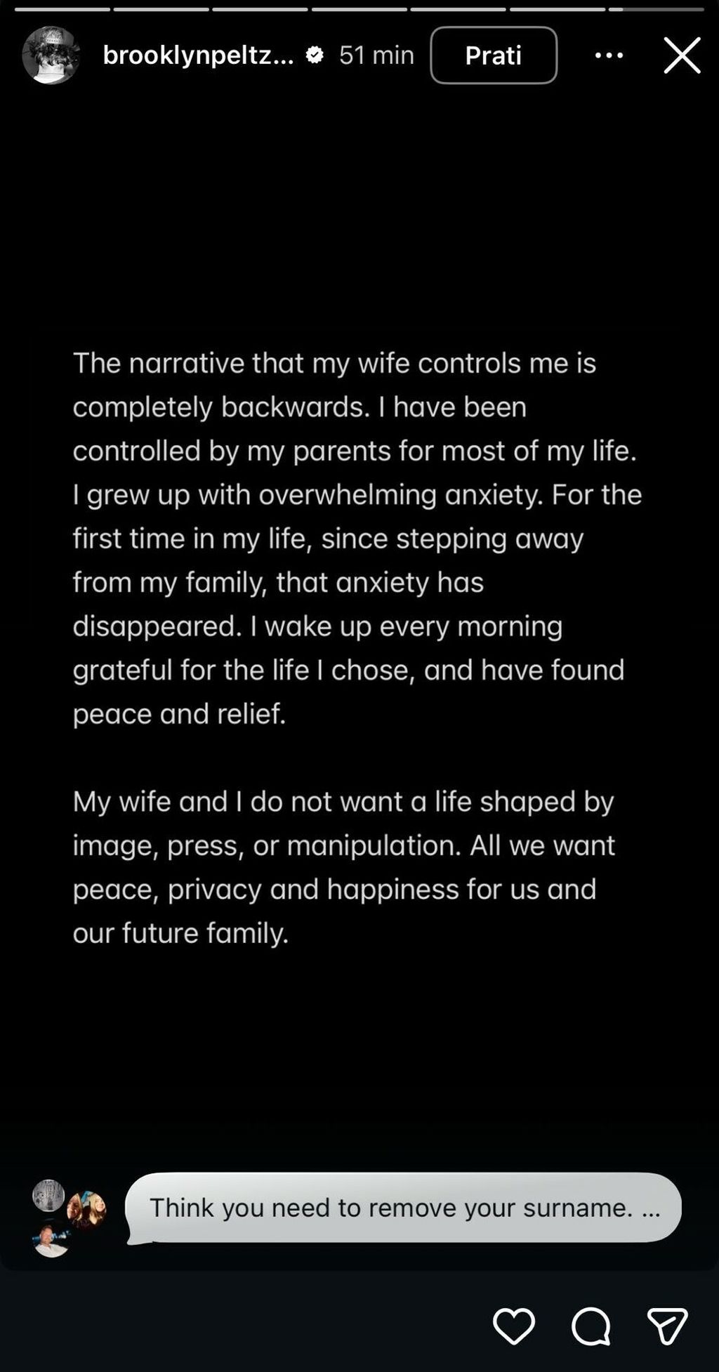 Brooklyn Peltz Beckham na Instagramu - 5