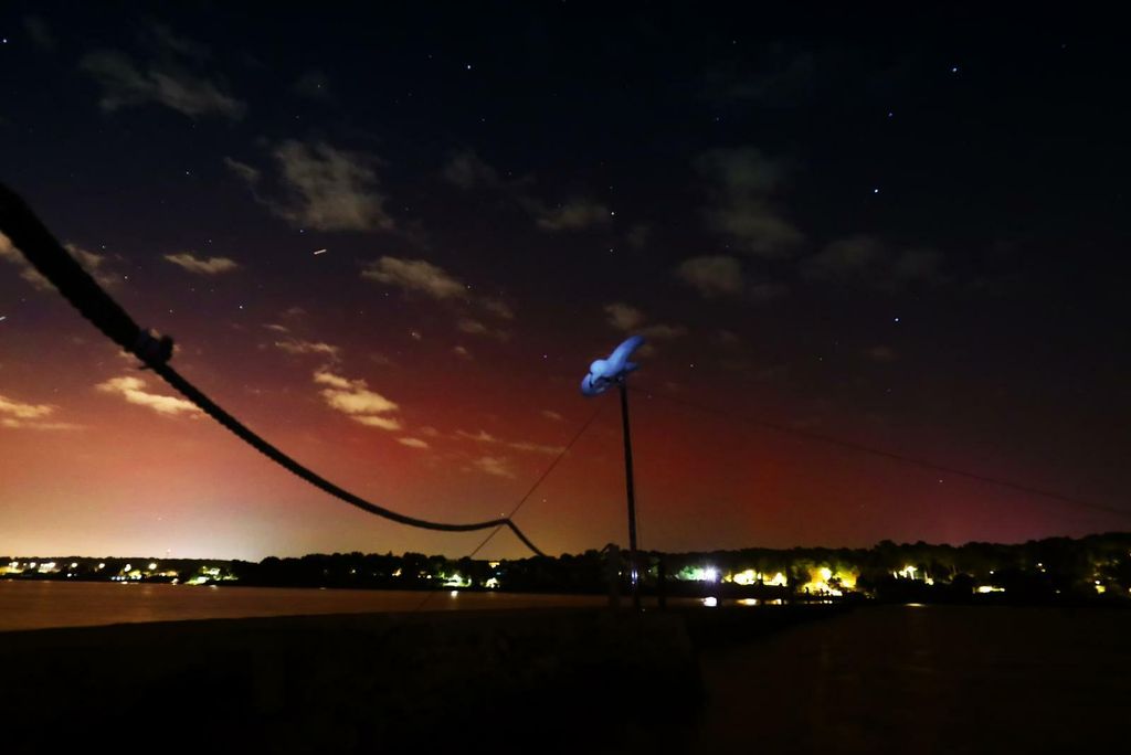 Aurora borealis vidljiva u Balu, na jugu Istre