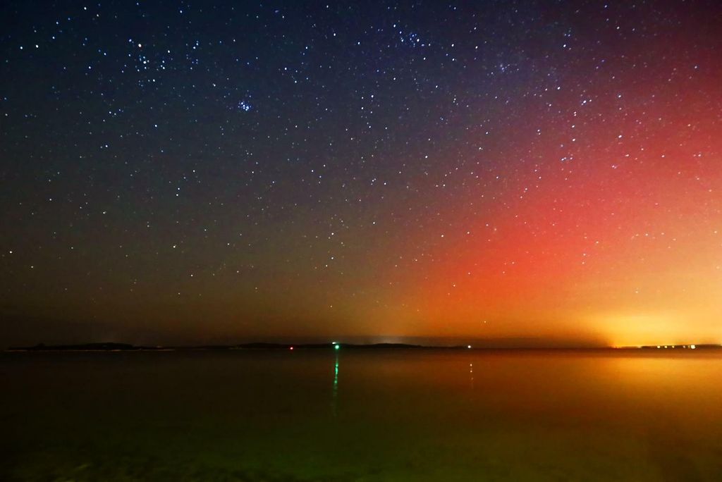 Aurora borealis vidljiva u Balu, na jugu Istre