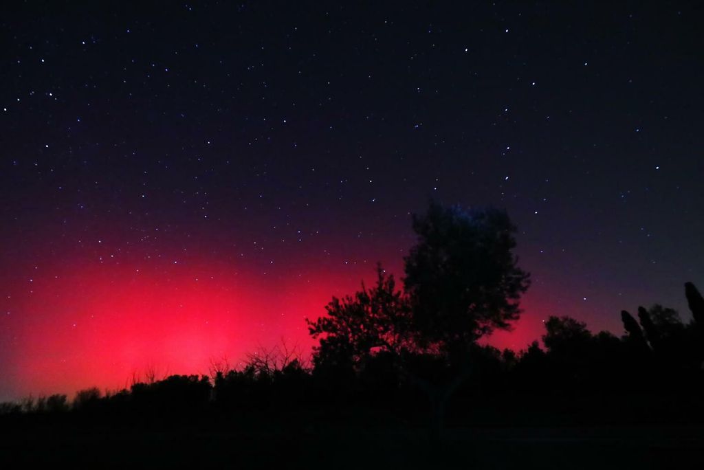 Aurora borealis vidljiva u Balu, na jugu Istre
