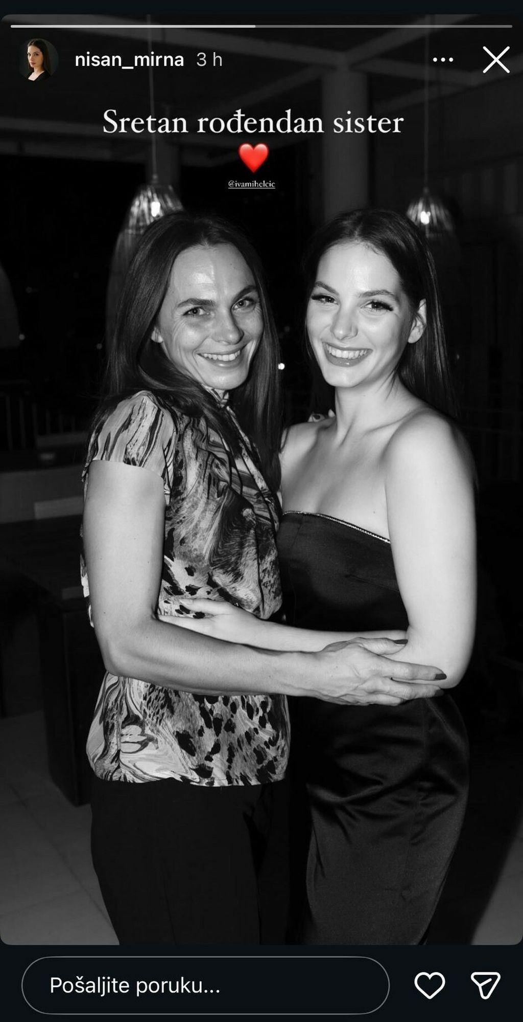 Mirna Mihelčić sa sestrom Ivom