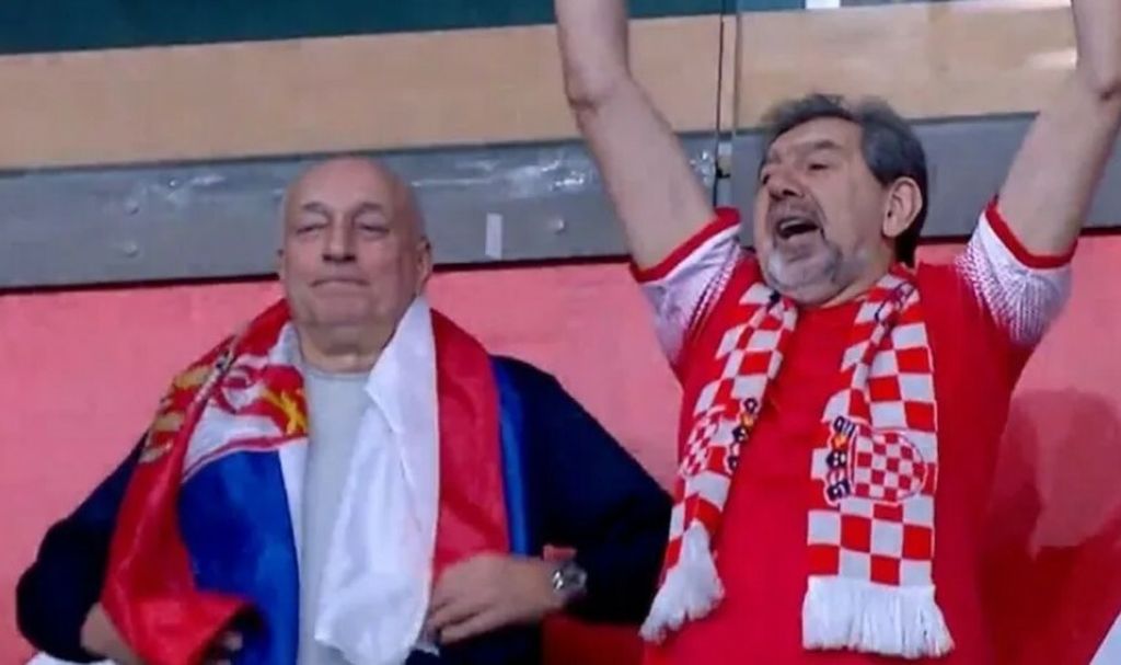 Srpski i hrvatski navijač