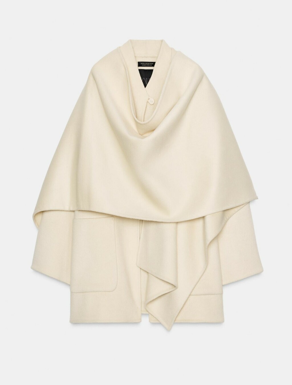 Kaput s vunenim ogrtačem (Zara), snižen sa 109 na 19,99 eura