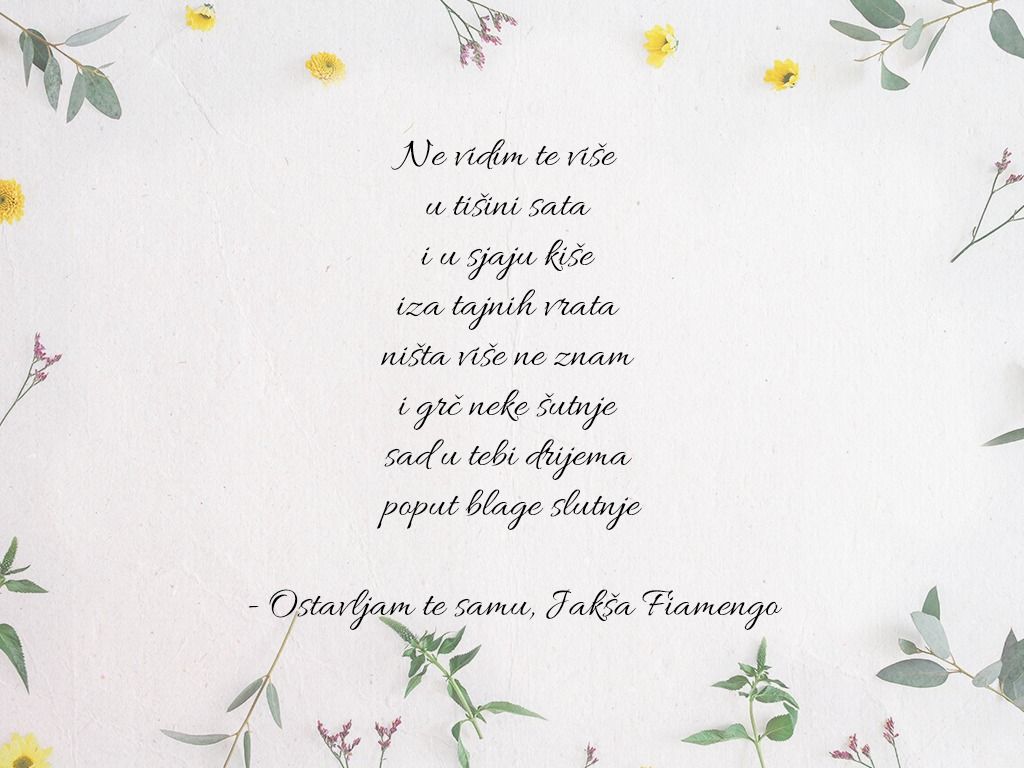 Najljepši stihovi iz pjesama Olivera Dragojevića - 8