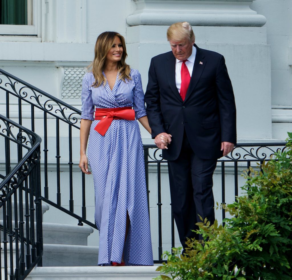 Melania Trump i Donald Trump na pikniku u Bijeloj kući