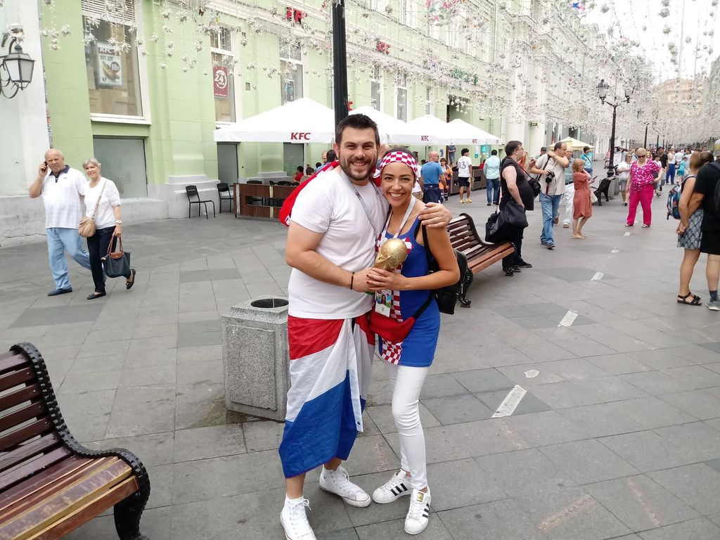 Hrvatski navijači u Moskvi (Foto: GOL.hr)