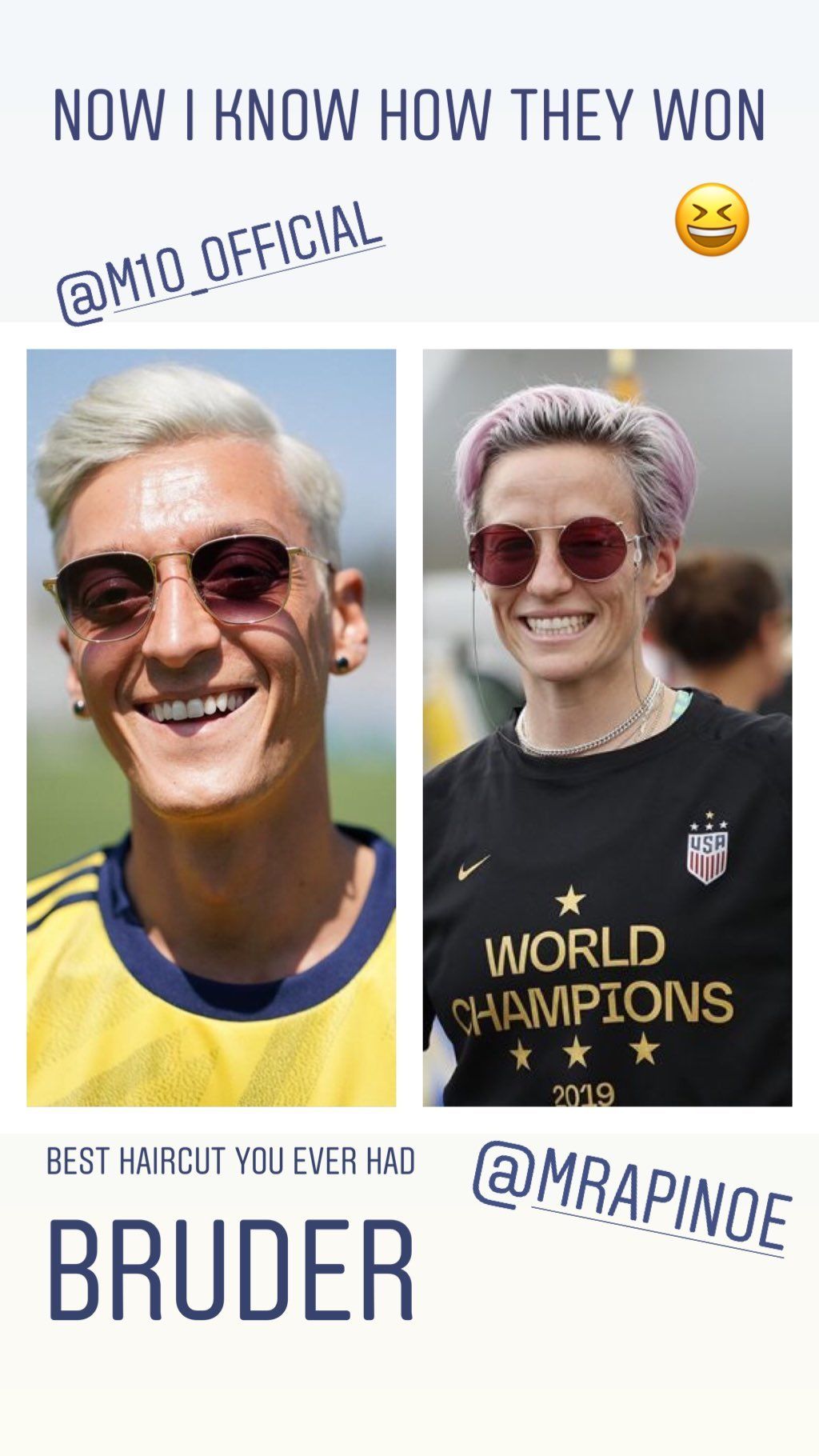 Aubameyangova usporedba (Foto: Instagram)