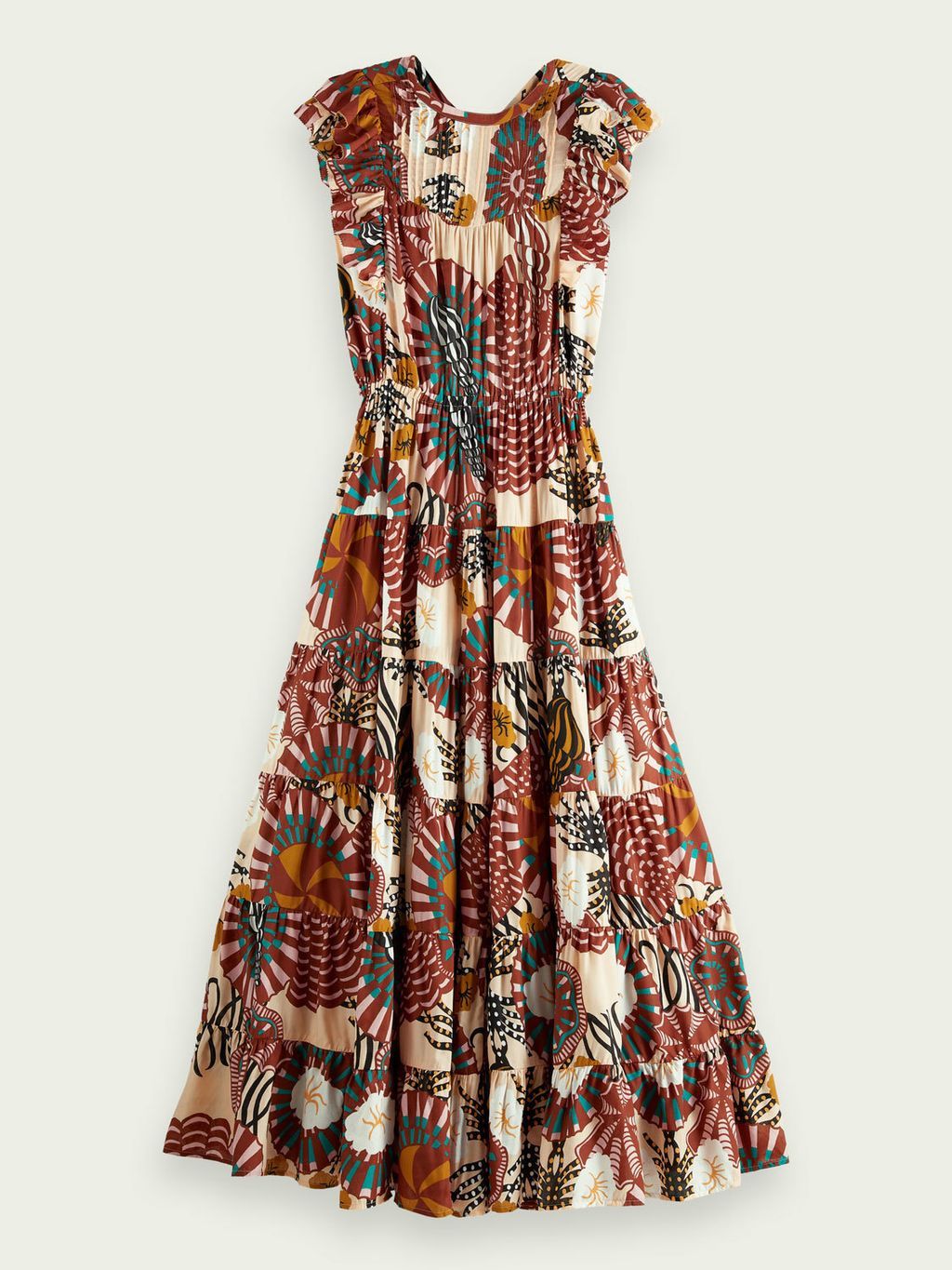 Scotch & Soda ljetna duga haljina s morskim uzorkom